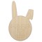 Cute Easter Bunny Face Unfinished Wood Shape Piece Cutout for DIY Craft Projects